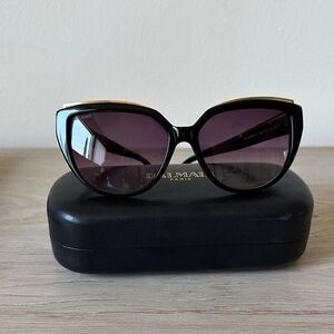 Balmain Black and Gold Women's Sunglasses